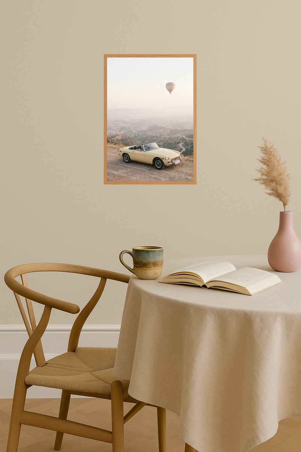 Poster mockup - Single poster in Nordic interior