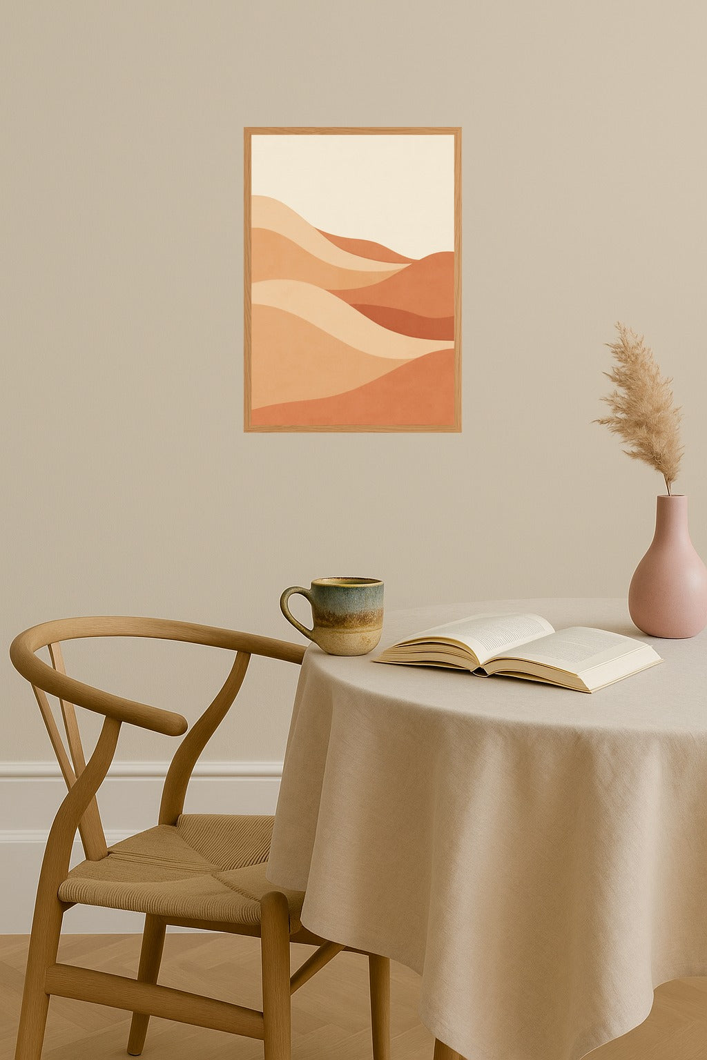 Poster mockup - Single poster in Nordic interior