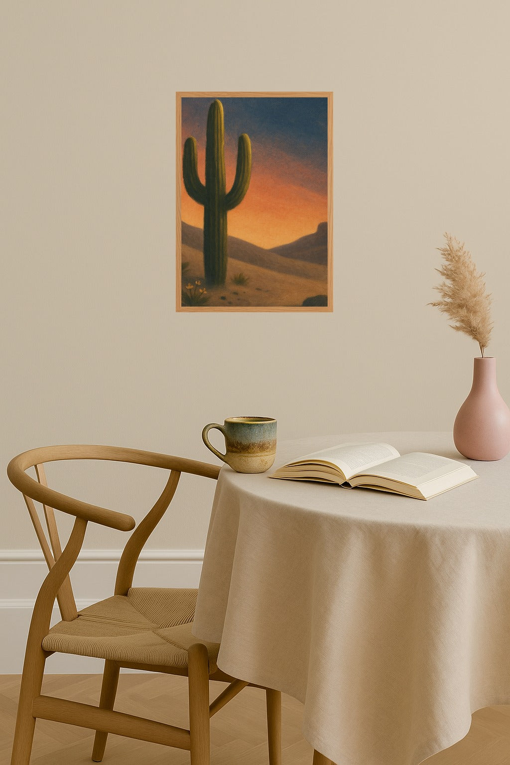 Poster mockup - Single poster in Nordic interior