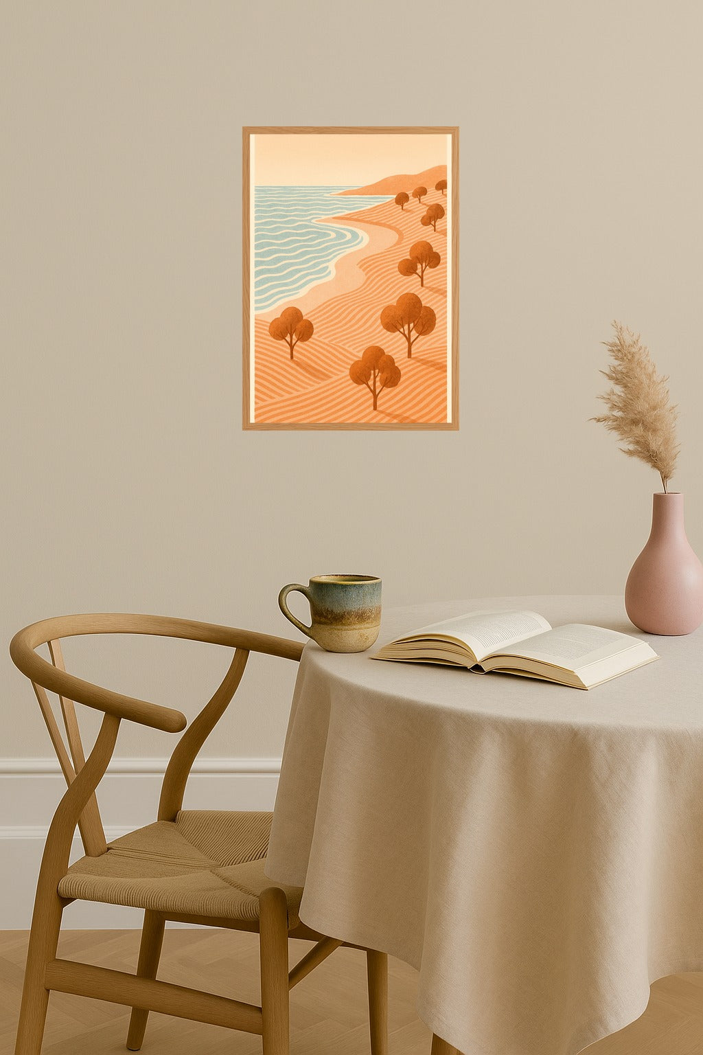 Poster mockup - Single poster in Nordic interior