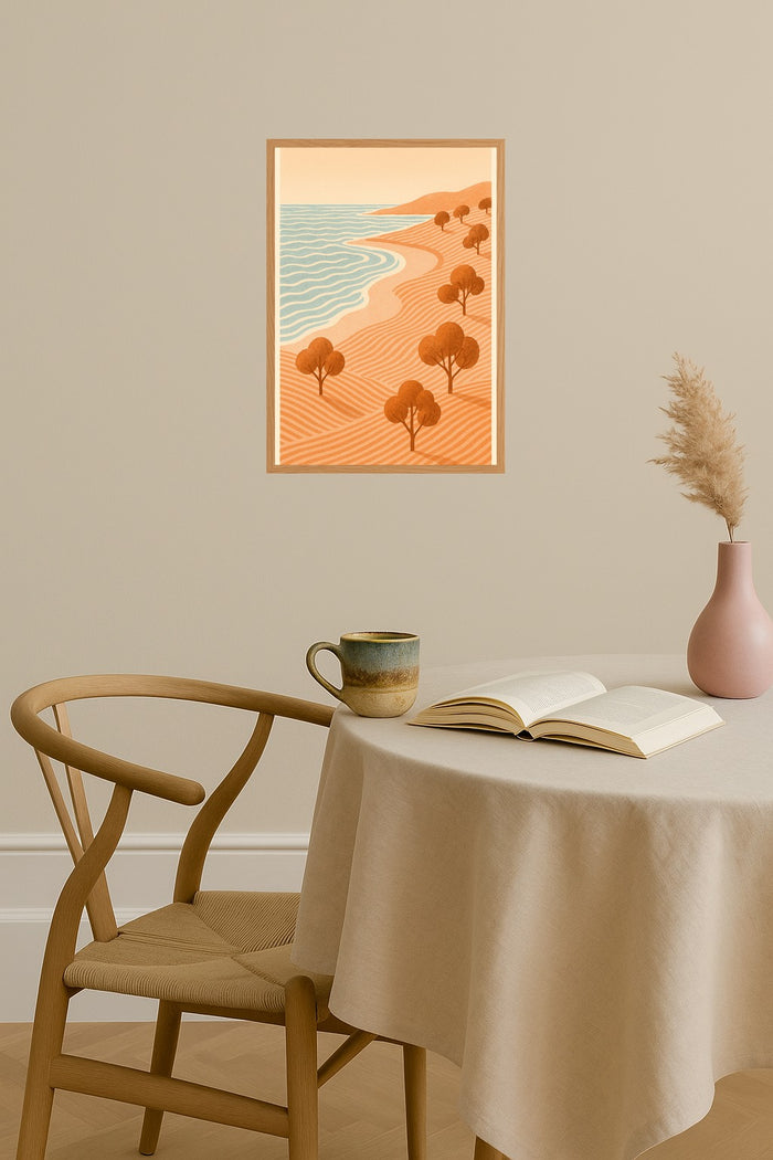 Poster mockup - Single poster in Nordic interior
