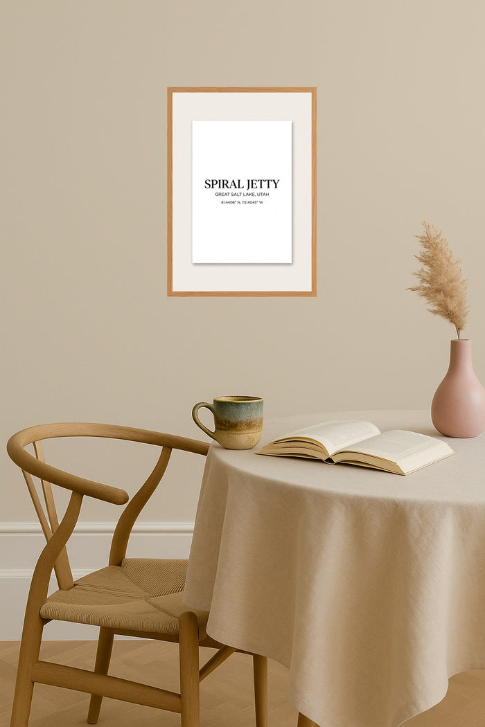 Poster mockup - Single poster in Nordic interior