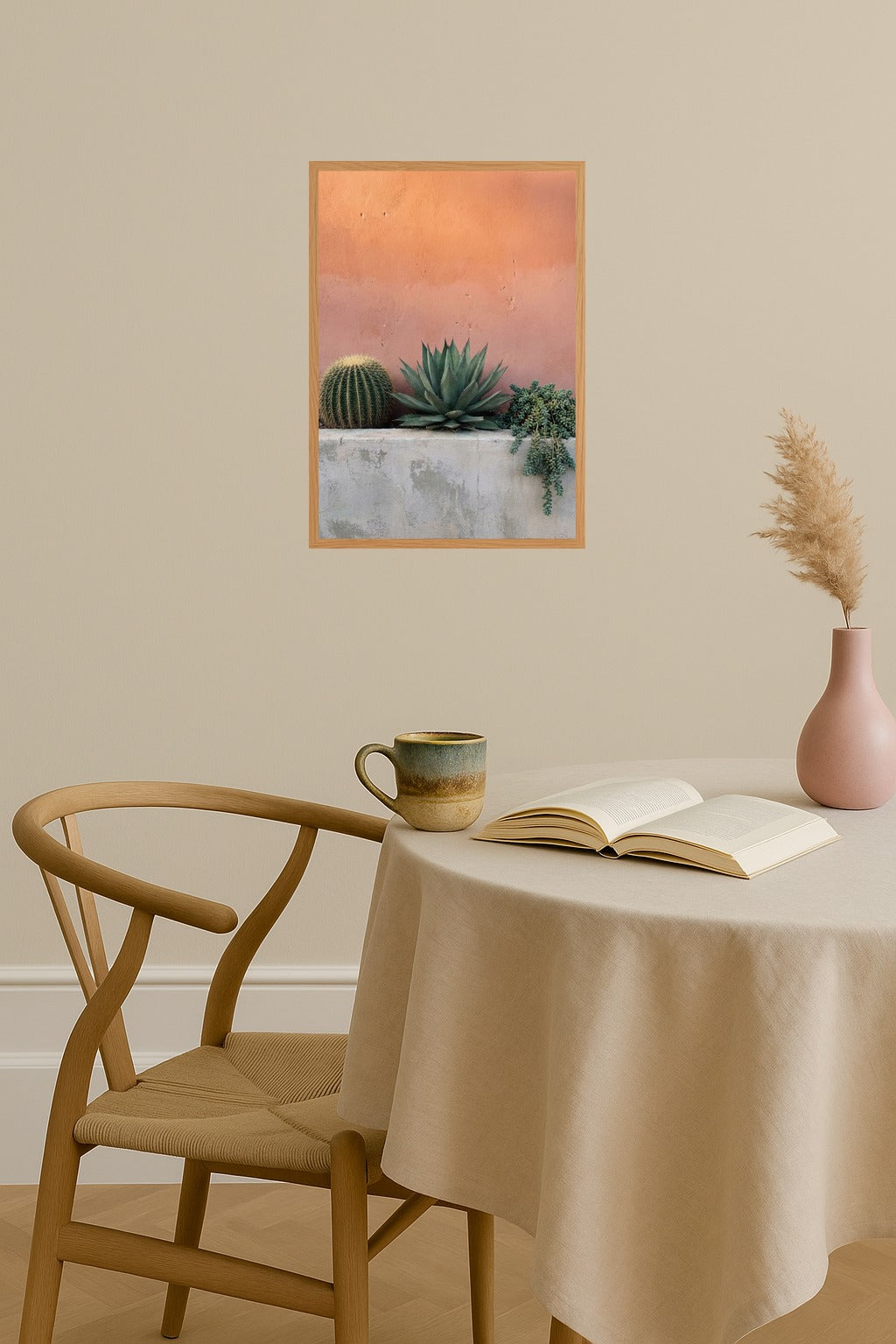 Poster mockup - Single poster in Nordic interior