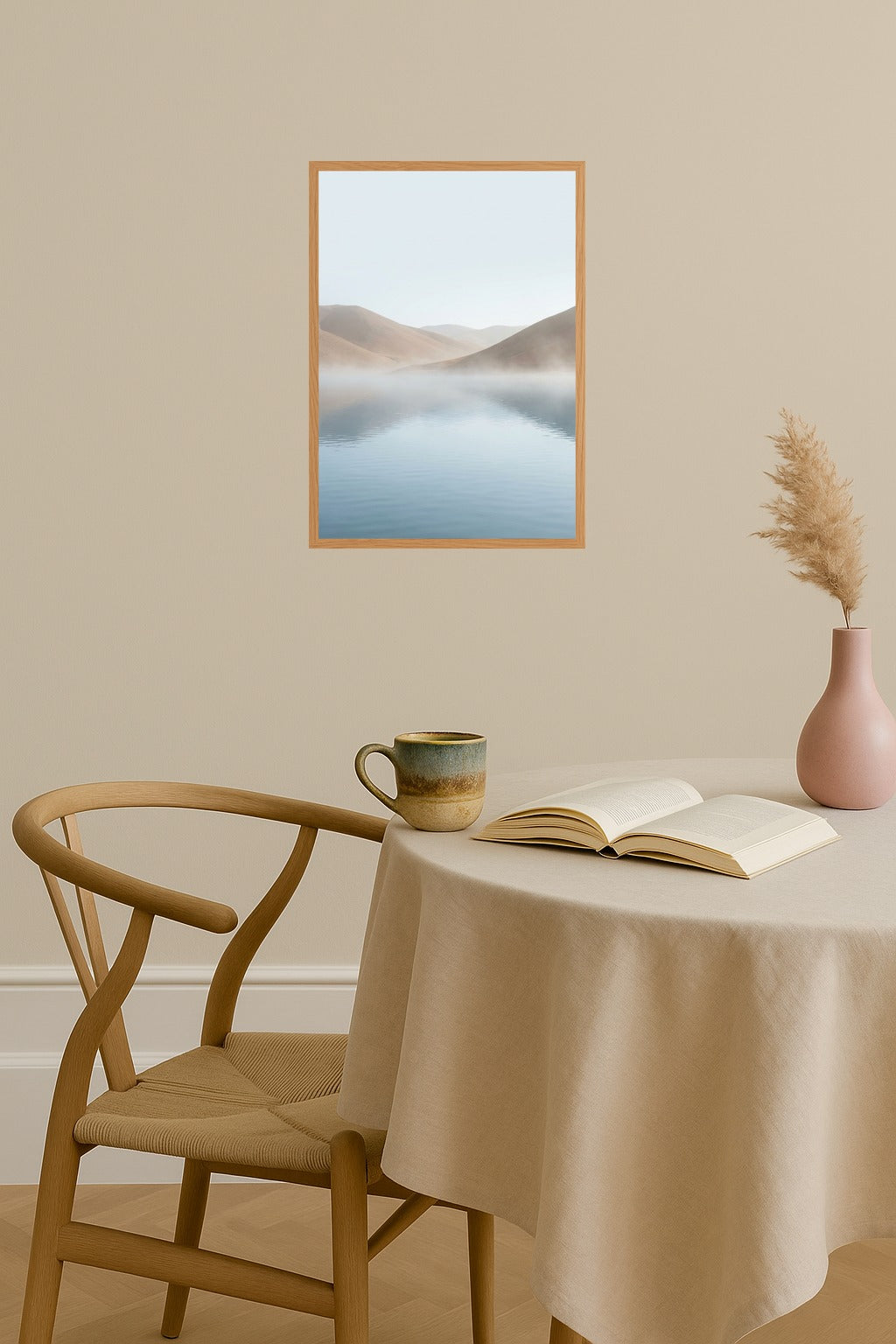 Poster mockup - Single poster in Nordic interior