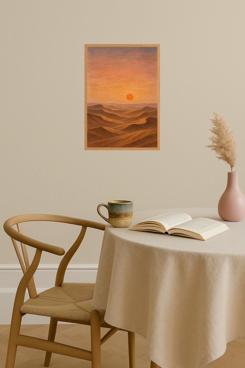 Poster mockup - Single poster in Nordic interior