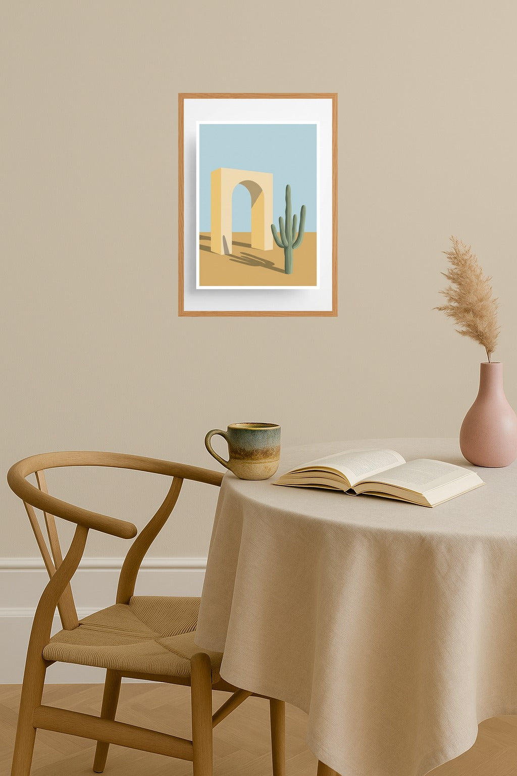 Poster mockup - Single poster in Nordic interior