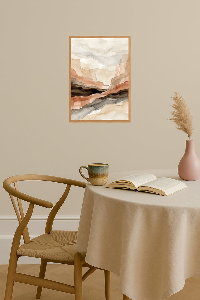 Poster mockup - Single poster in Nordic interior