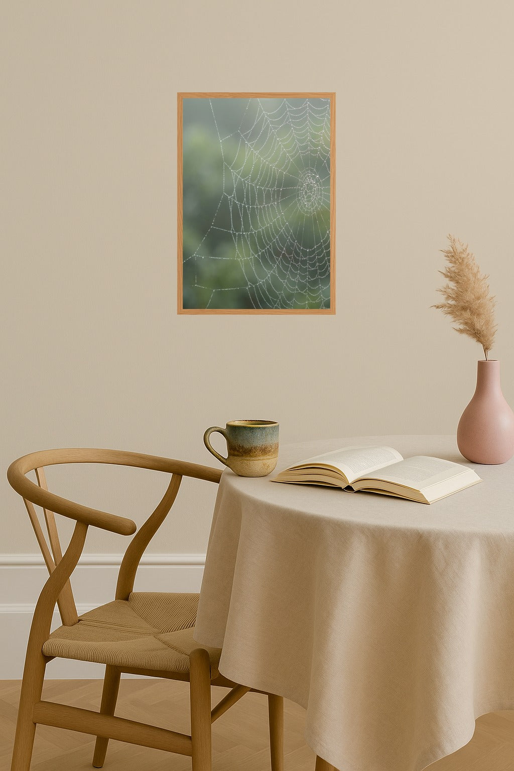 Poster mockup - Single poster in Nordic interior