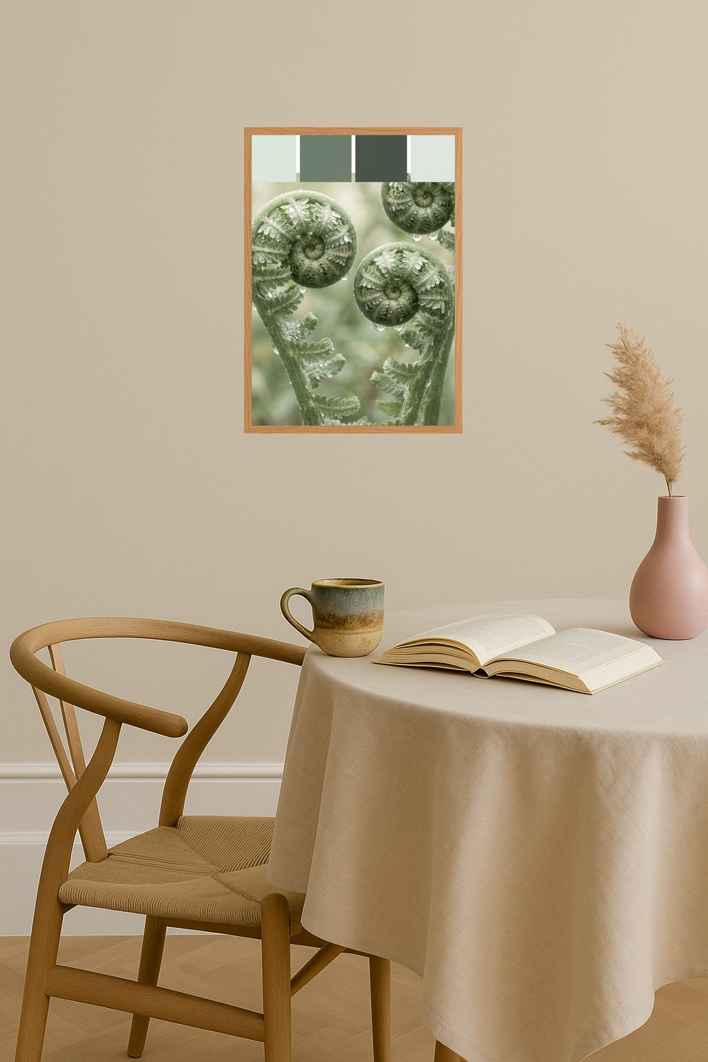Poster mockup - Single poster in Nordic interior