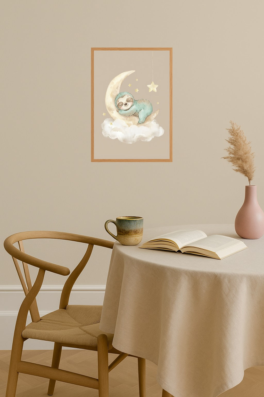 Poster mockup - Single poster in Nordic interior