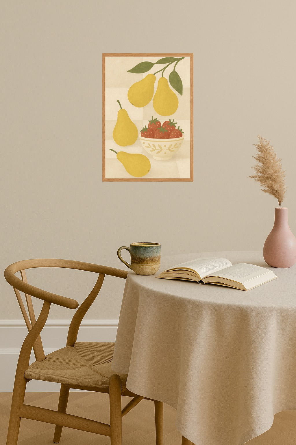 Poster mockup - Single poster in Nordic interior