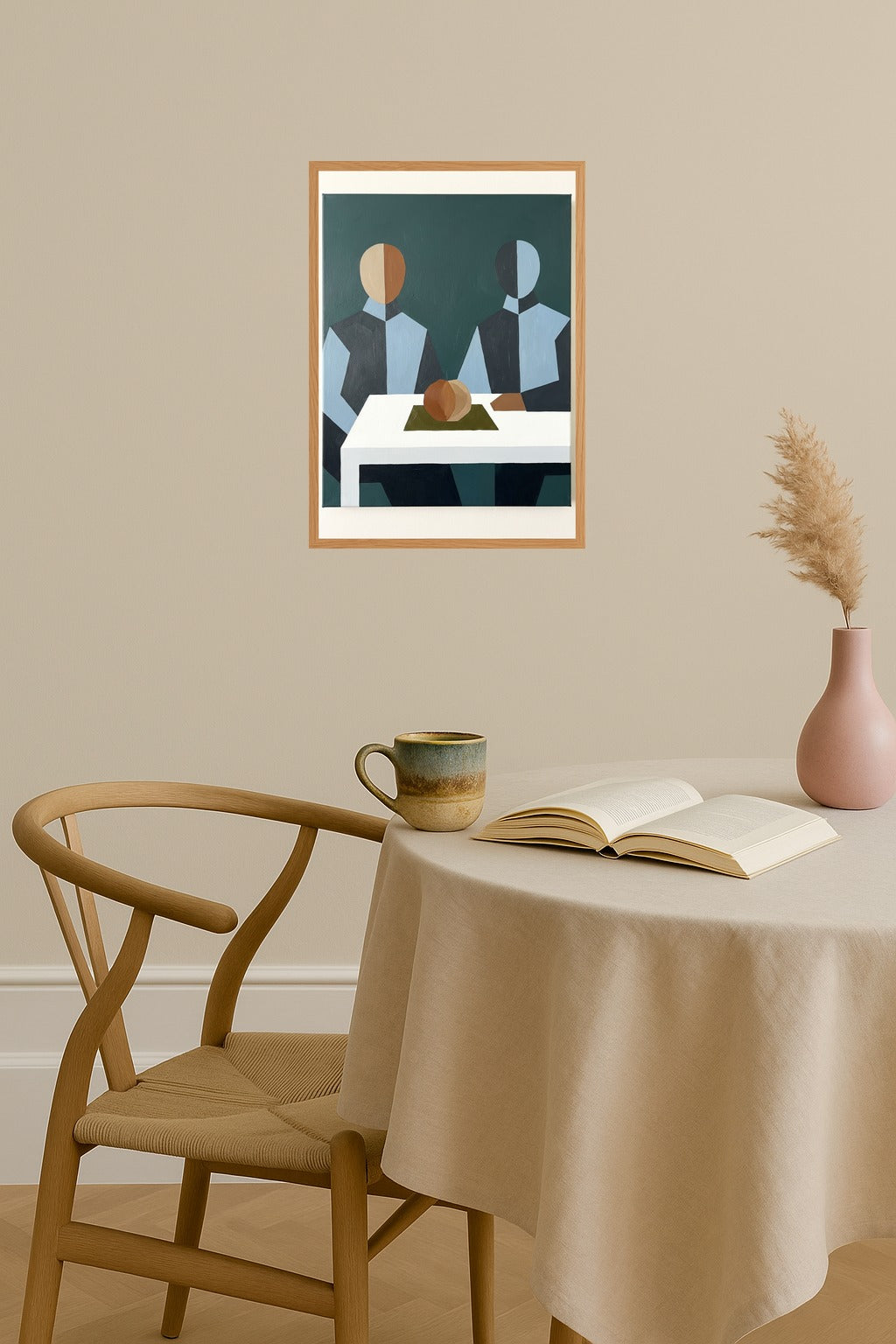 Poster mockup - Single poster in Nordic interior