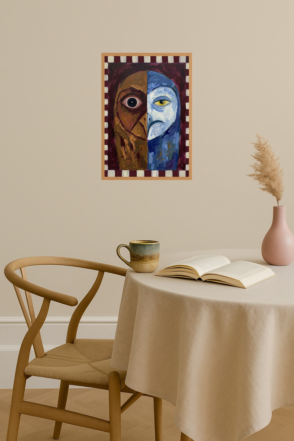 Poster mockup - Single poster in Nordic interior