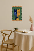 Poster mockup - Single poster in Nordic interior
