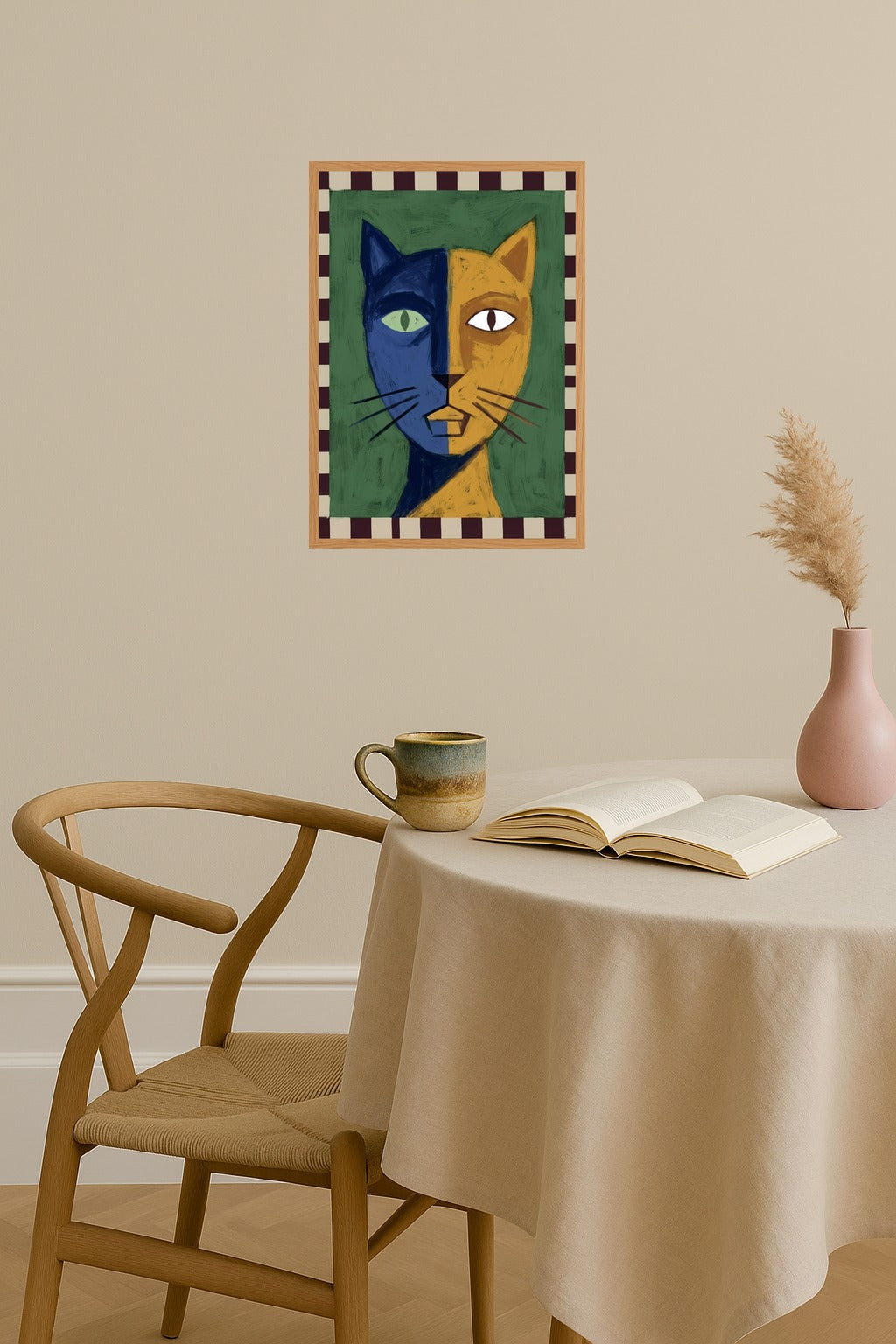 Poster mockup - Single poster in Nordic interior