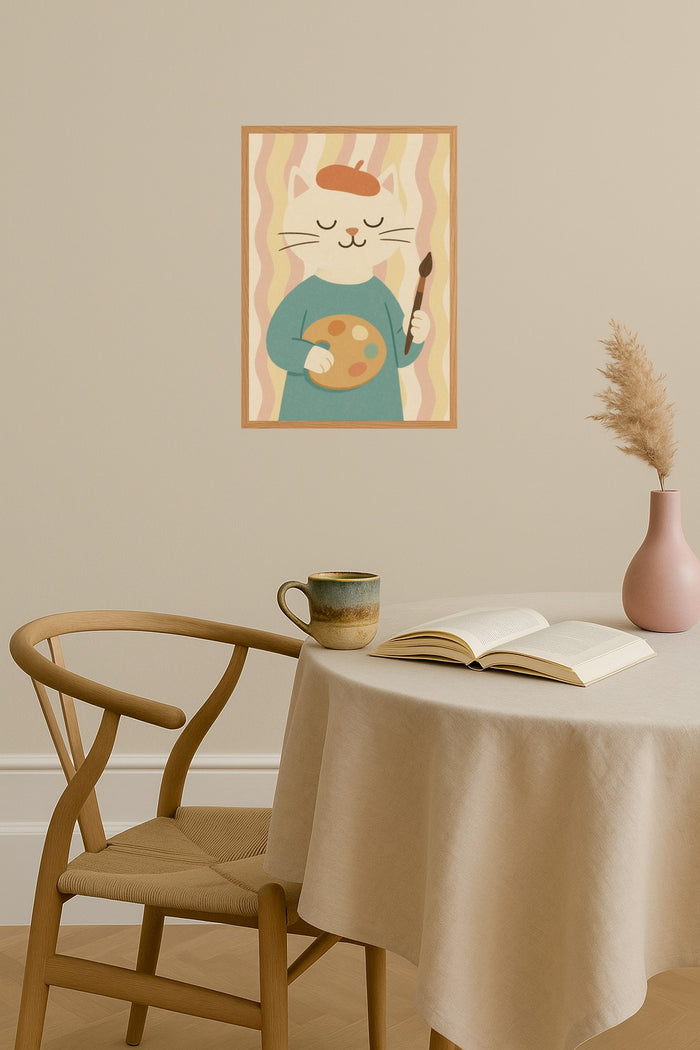 Poster mockup - Single poster in Nordic interior
