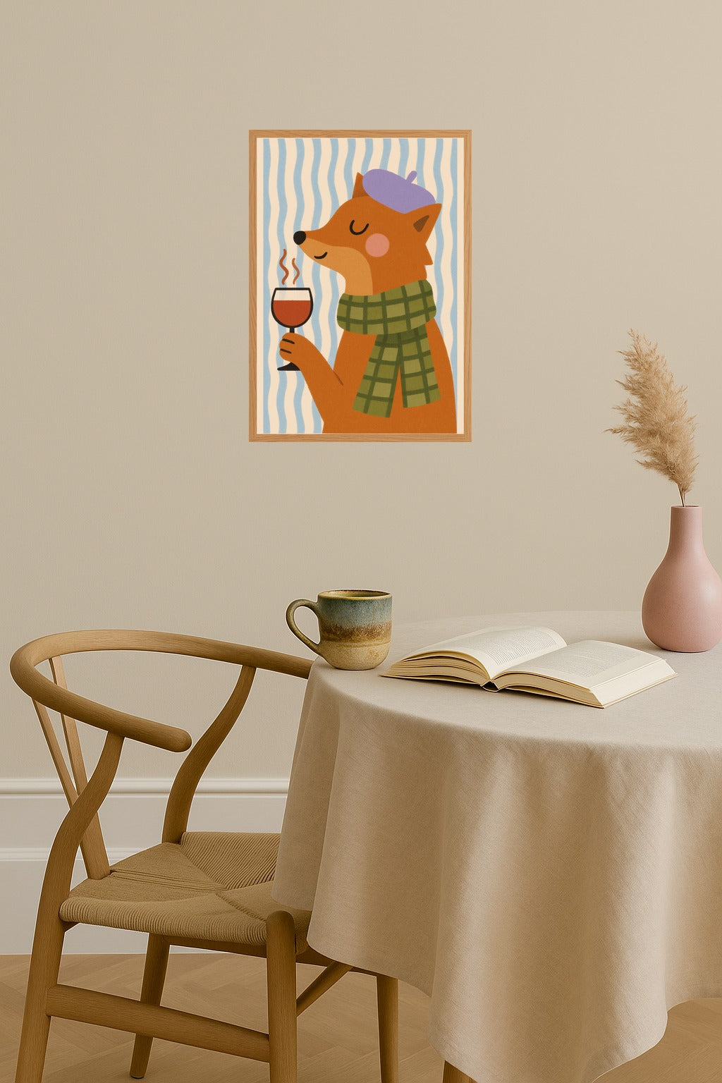 Poster mockup - Single poster in Nordic interior