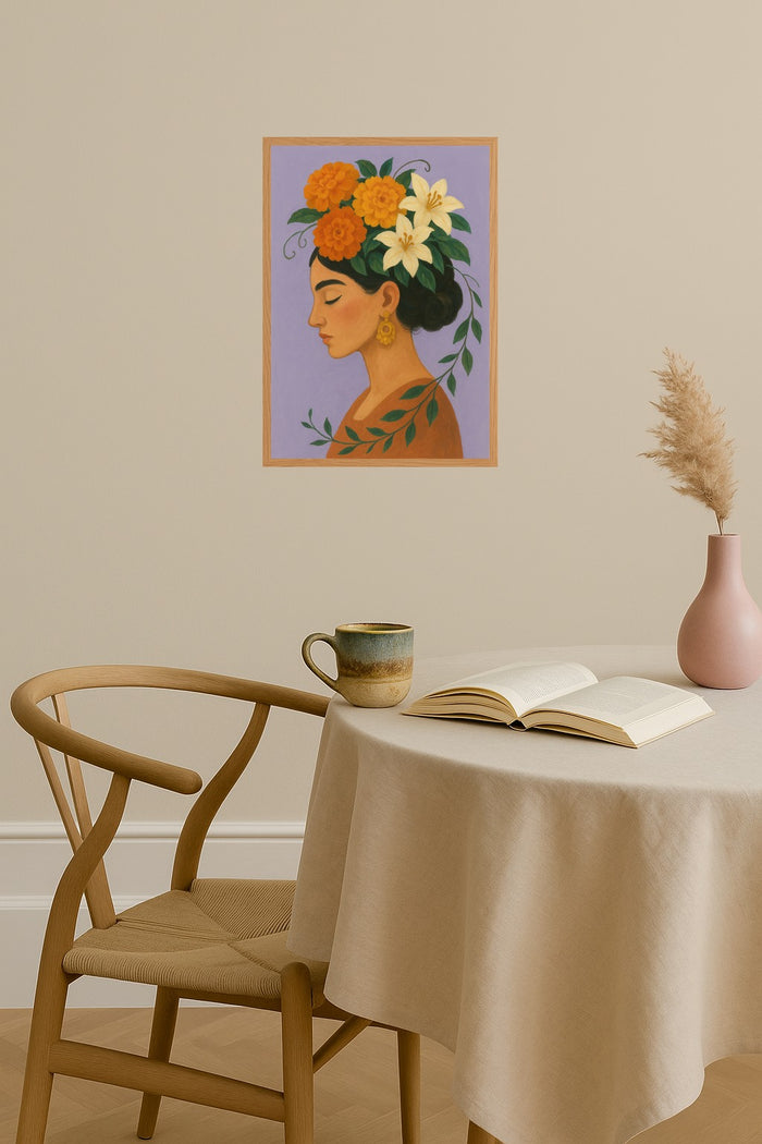 Poster mockup - Single poster in Nordic interior