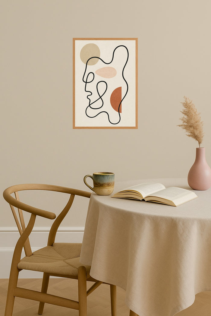Poster mockup - Single poster in Nordic interior