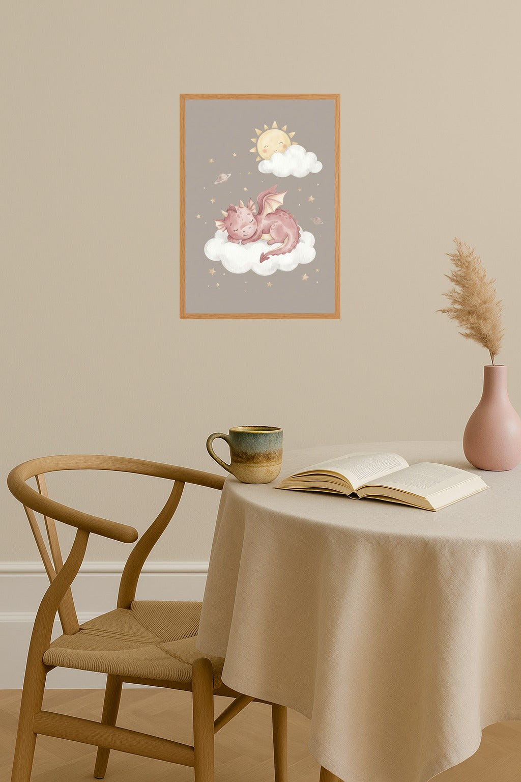 Poster mockup - Single poster in Nordic interior