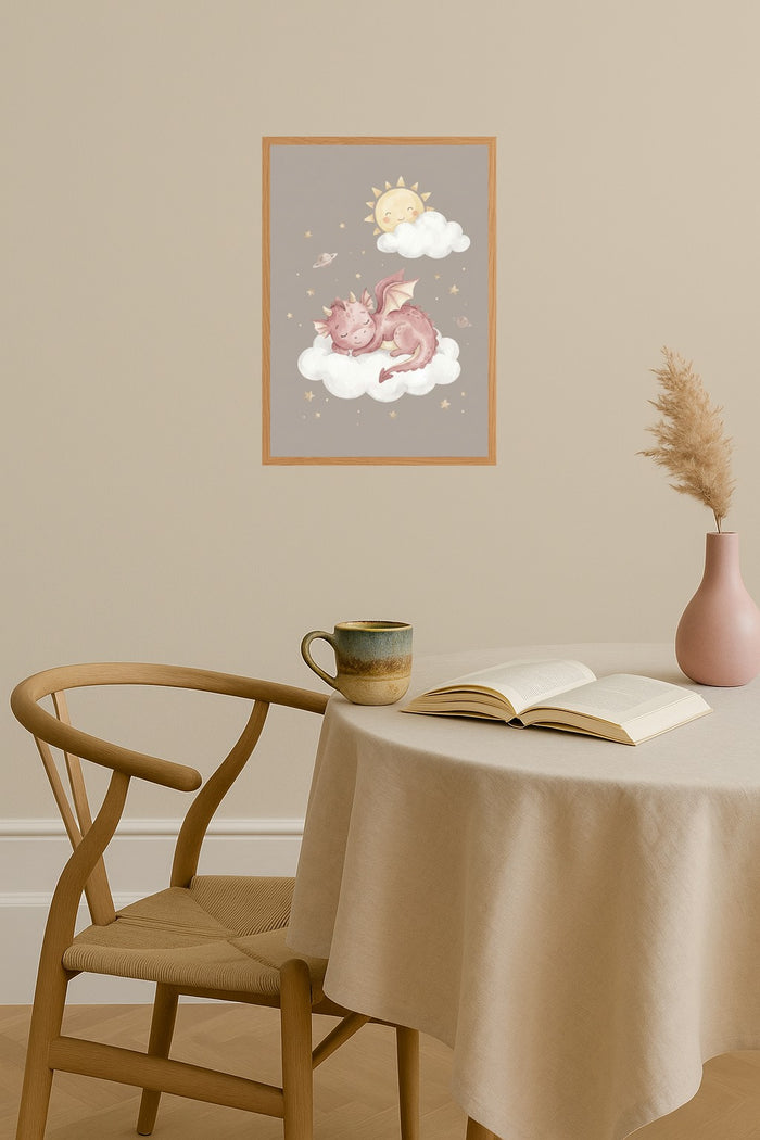 Poster mockup - Single poster in Nordic interior