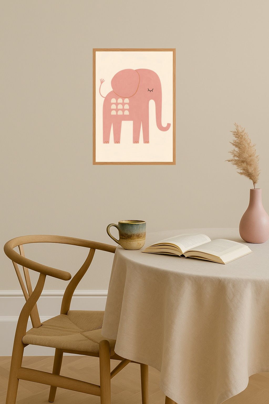 Poster mockup - Single poster in Nordic interior