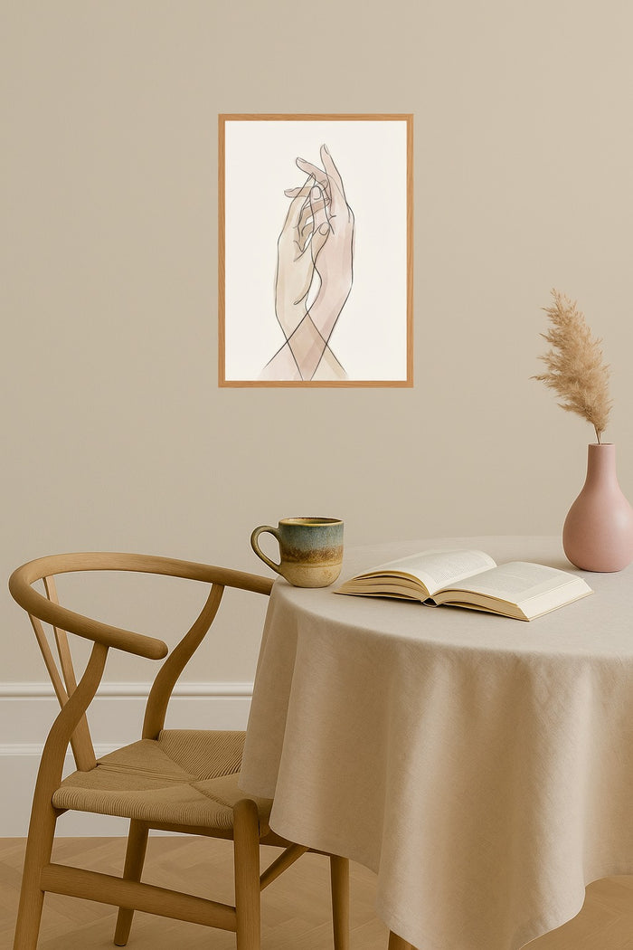 Poster mockup - Single poster in Nordic interior