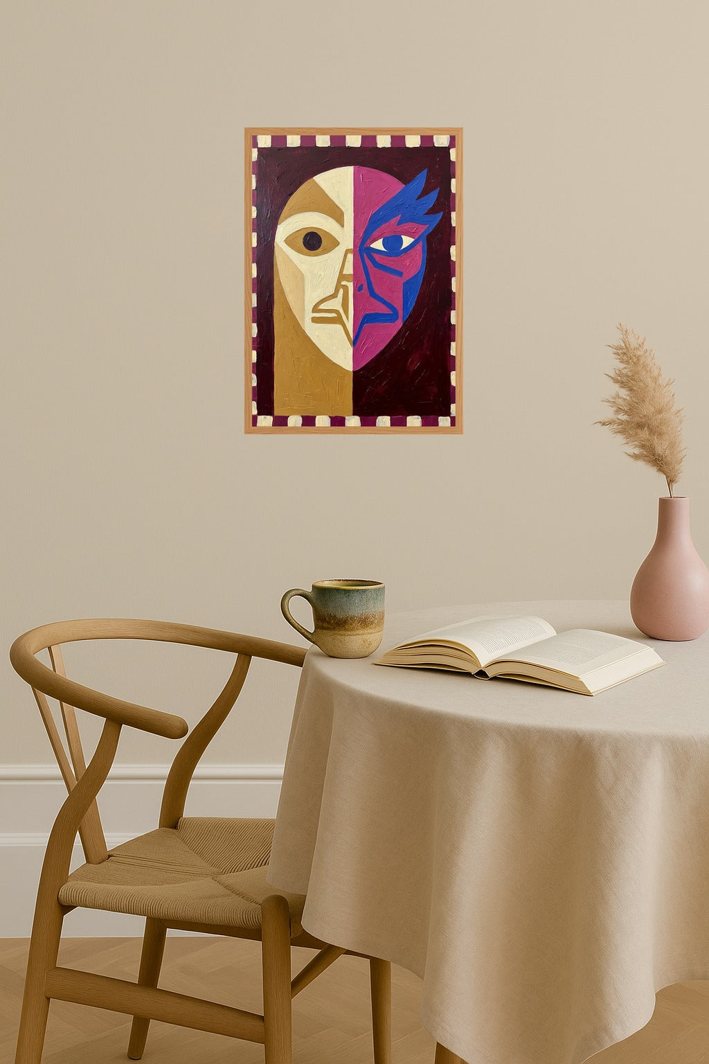 Poster mockup - Single poster in Nordic interior