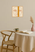 Poster mockup - Single poster in Nordic interior