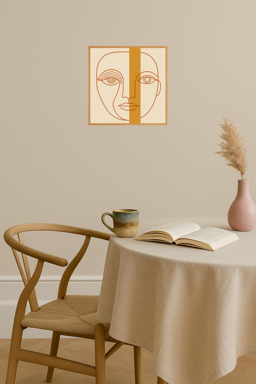 Poster mockup - Single poster in Nordic interior