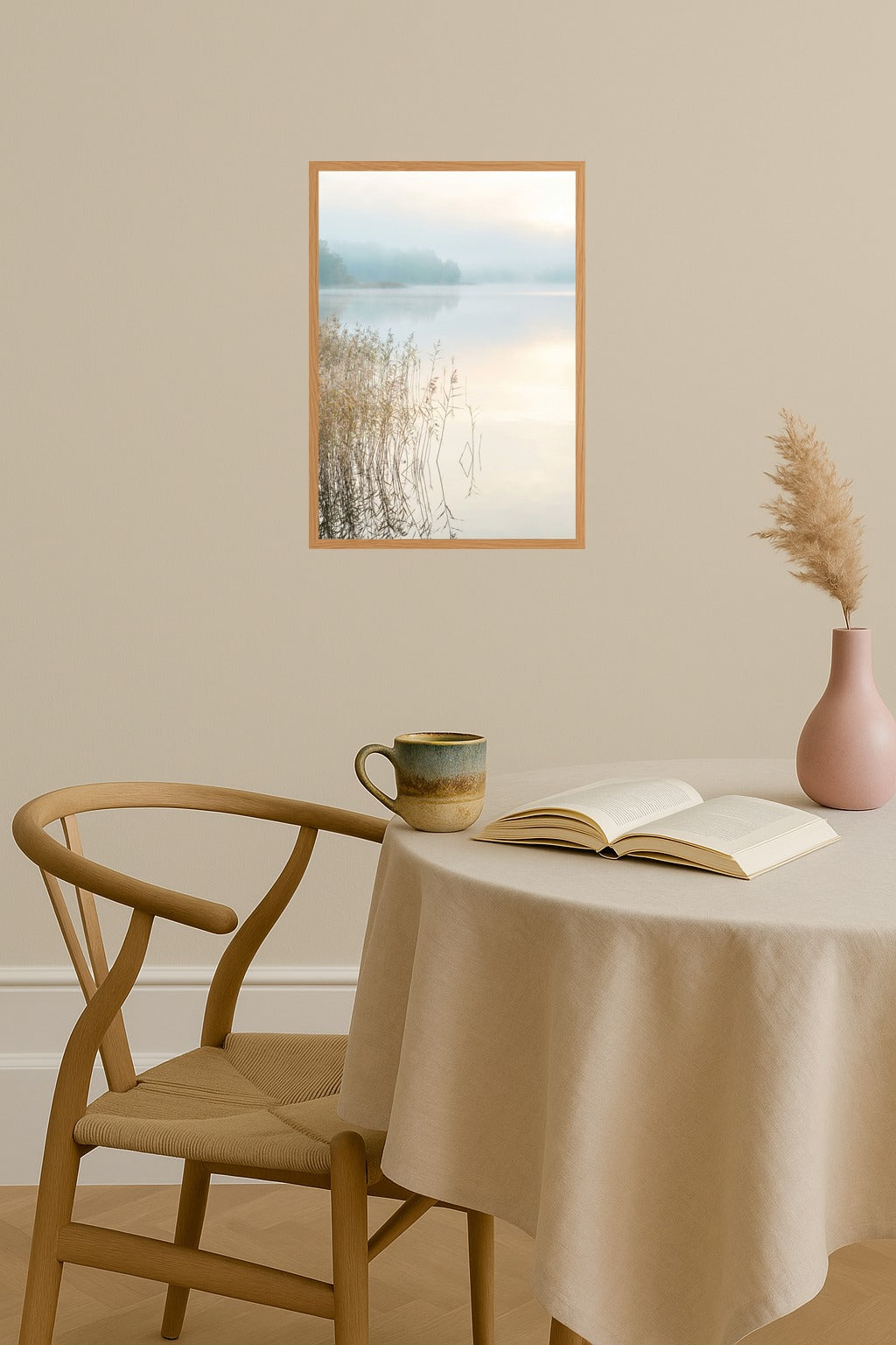 Poster mockup - Single poster in Nordic interior