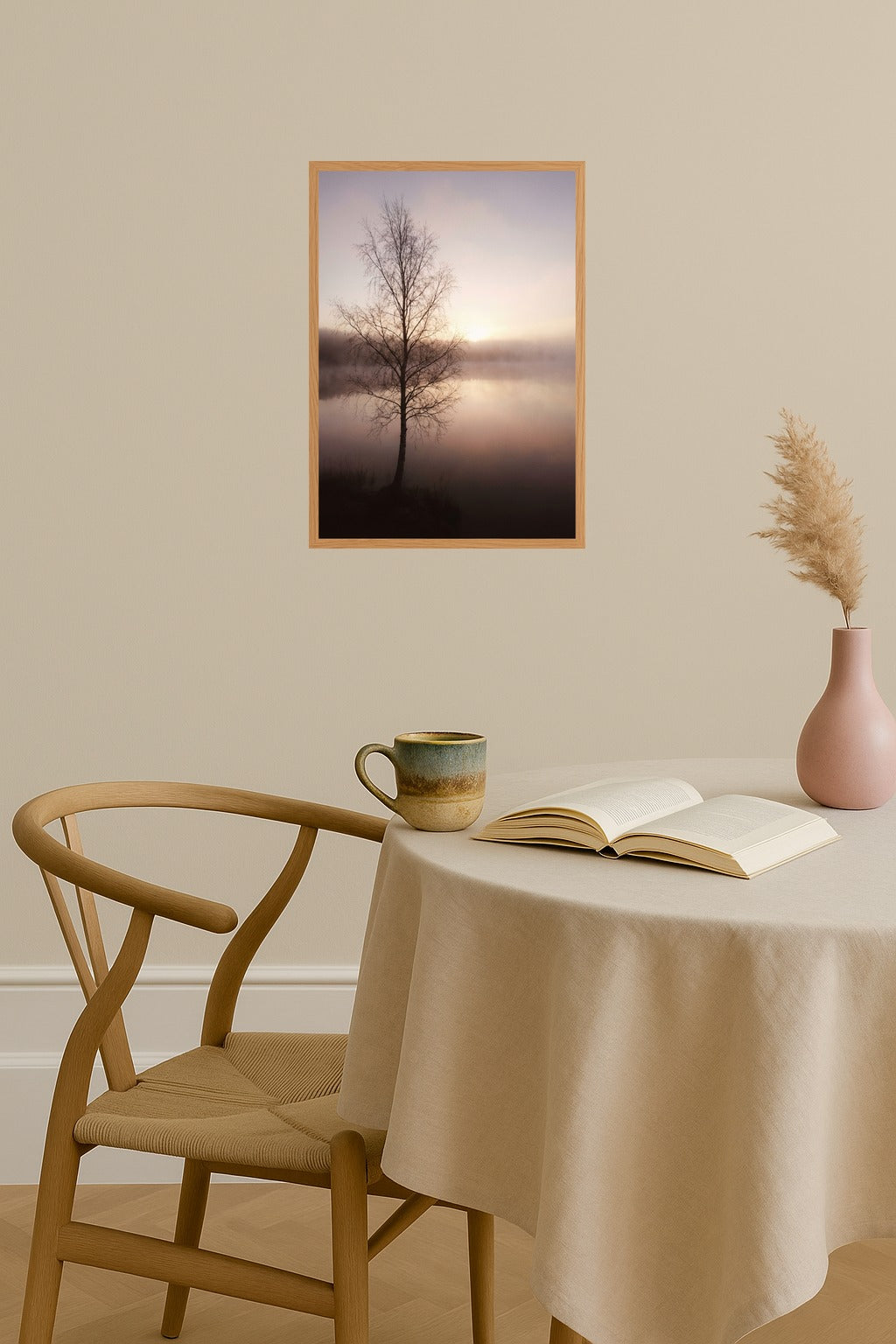 Poster mockup - Single poster in Nordic interior