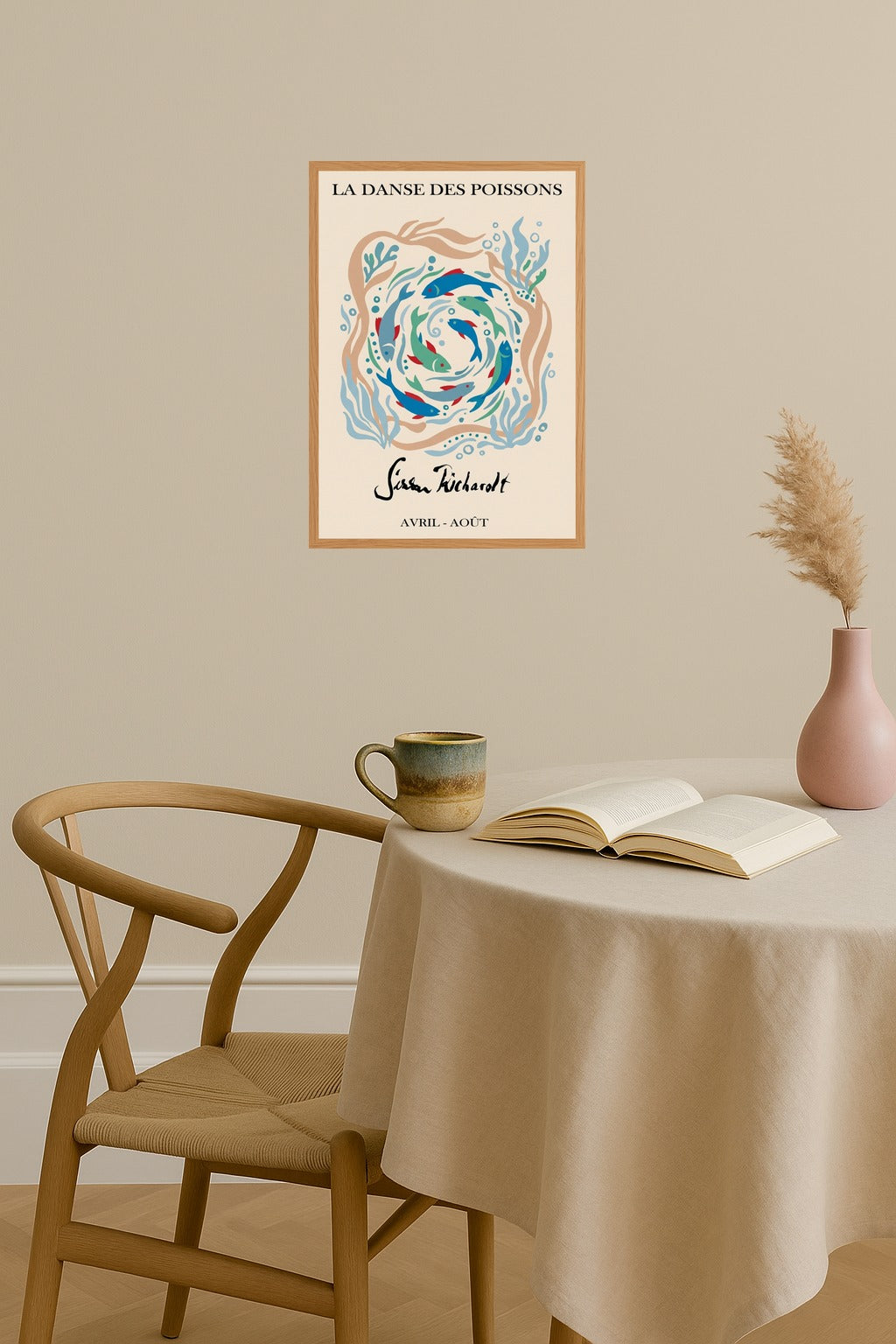 Poster mockup - Single poster in Nordic interior