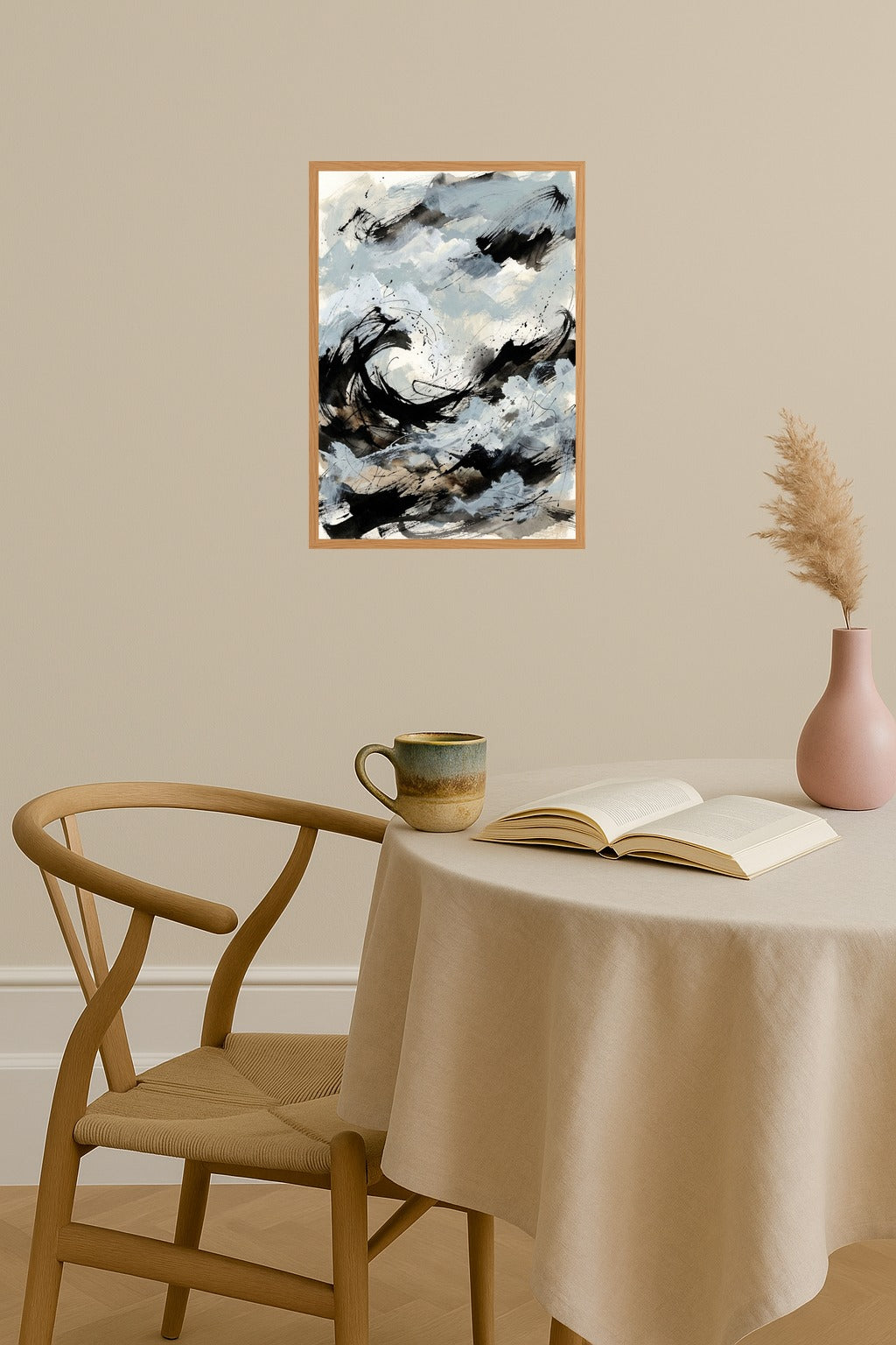 Poster mockup - Single poster in Nordic interior