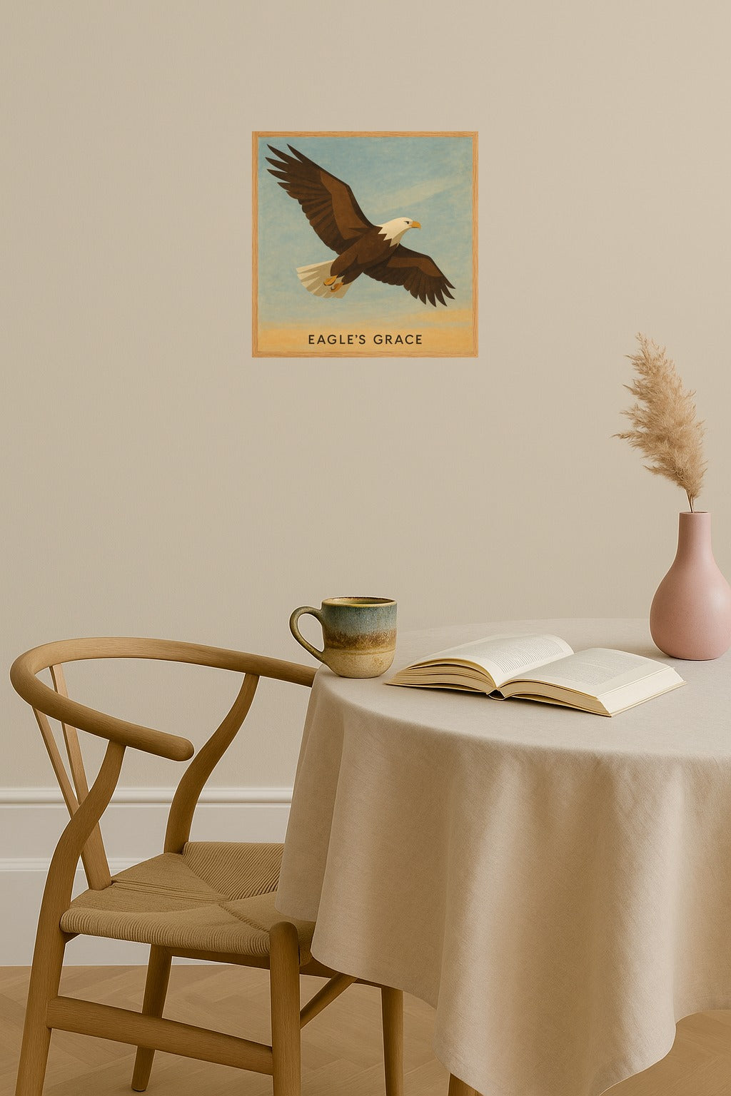 Poster mockup - Single poster in Nordic interior