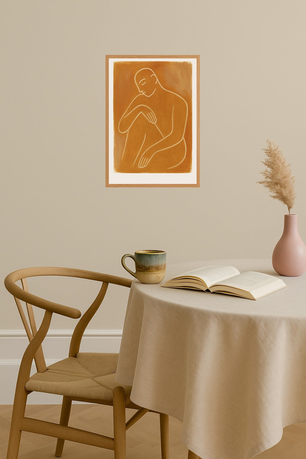 Poster mockup - Single poster in Nordic interior