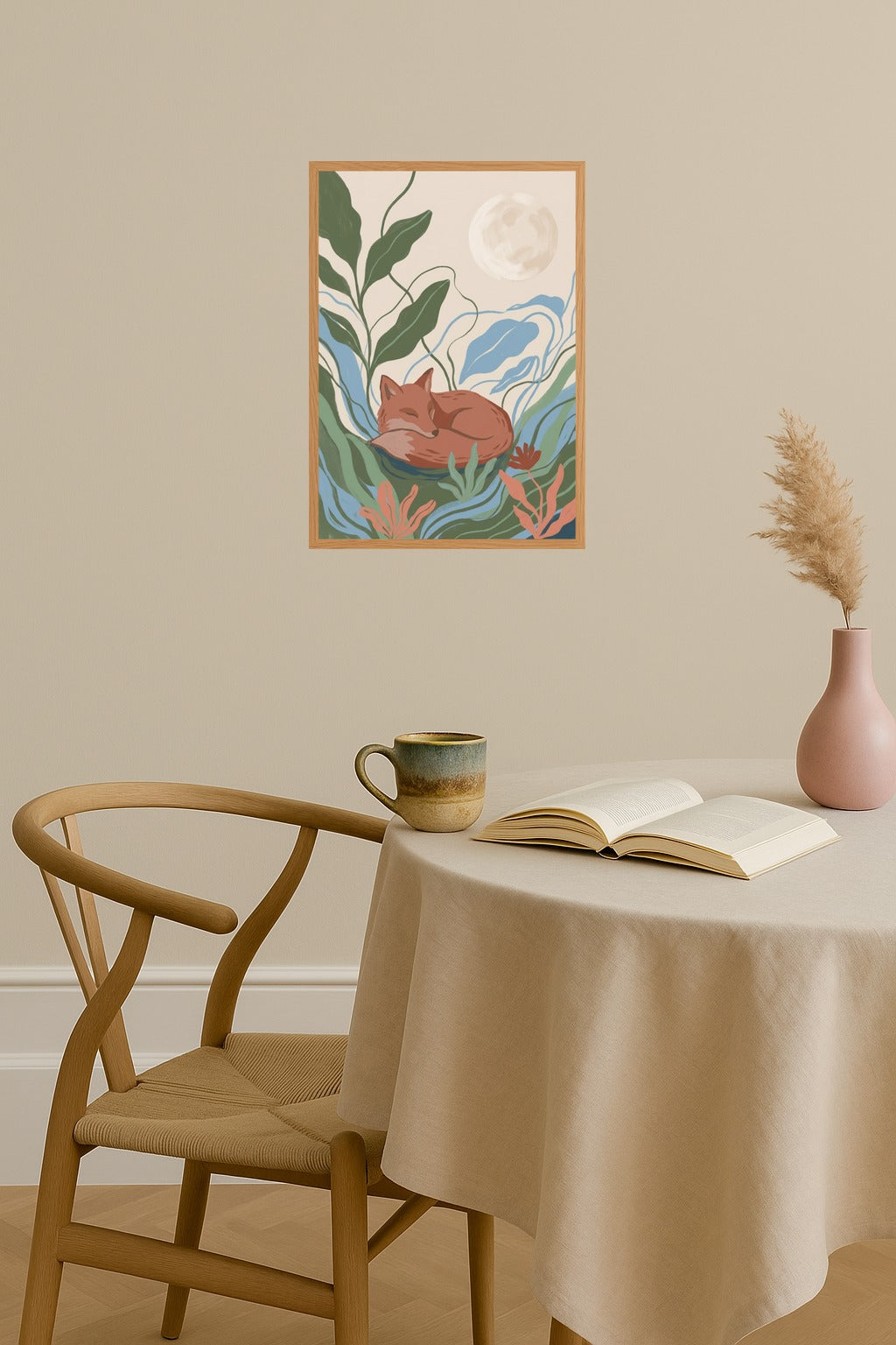 Poster mockup - Single poster in Nordic interior