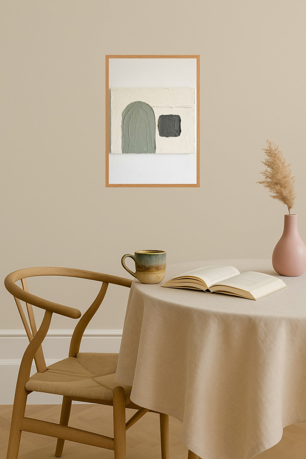 Poster mockup - Single poster in Nordic interior