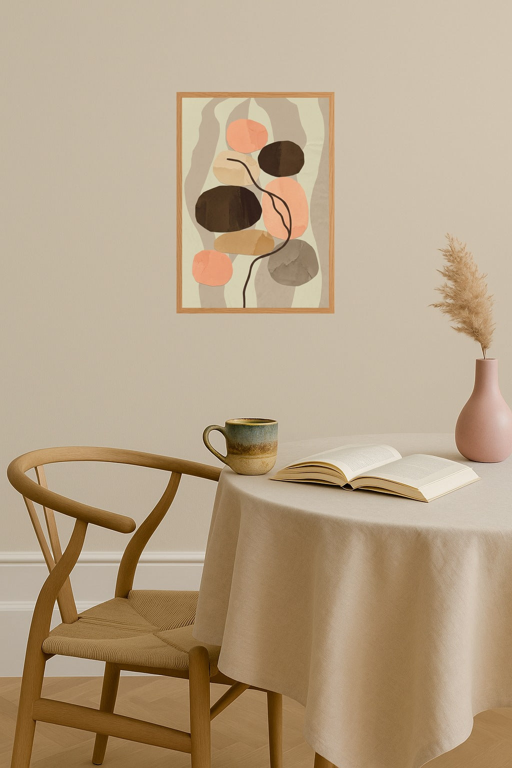 Poster mockup - Single poster in Nordic interior