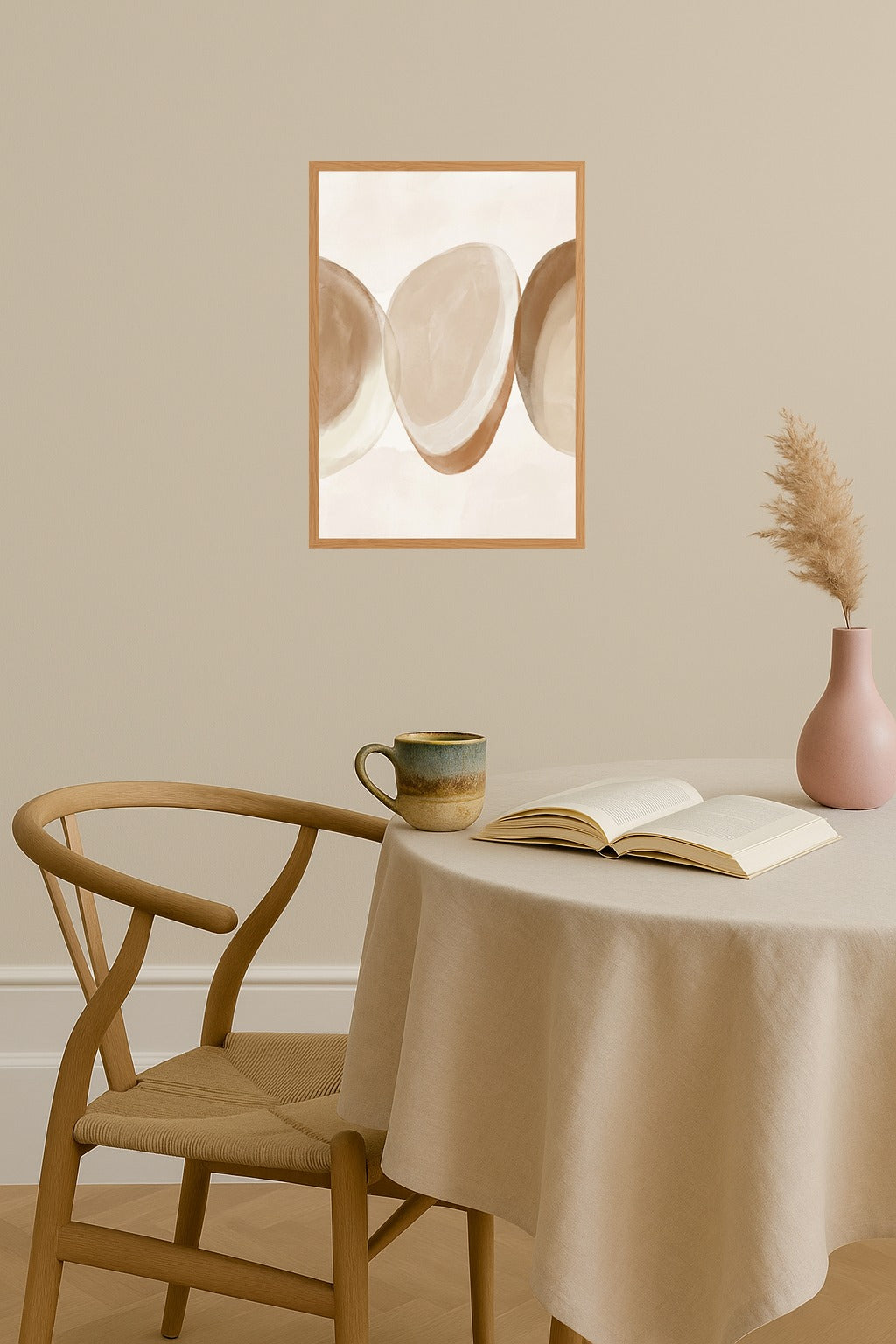 Poster mockup - Single poster in Nordic interior