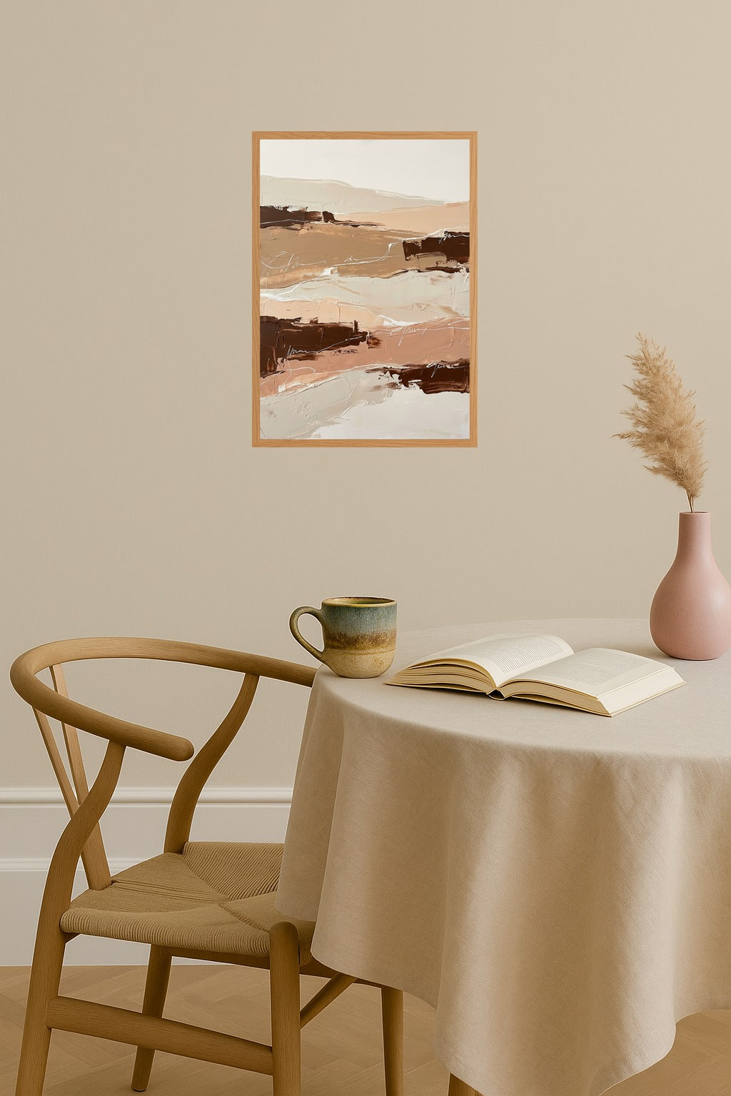 Poster mockup - Single poster in Nordic interior