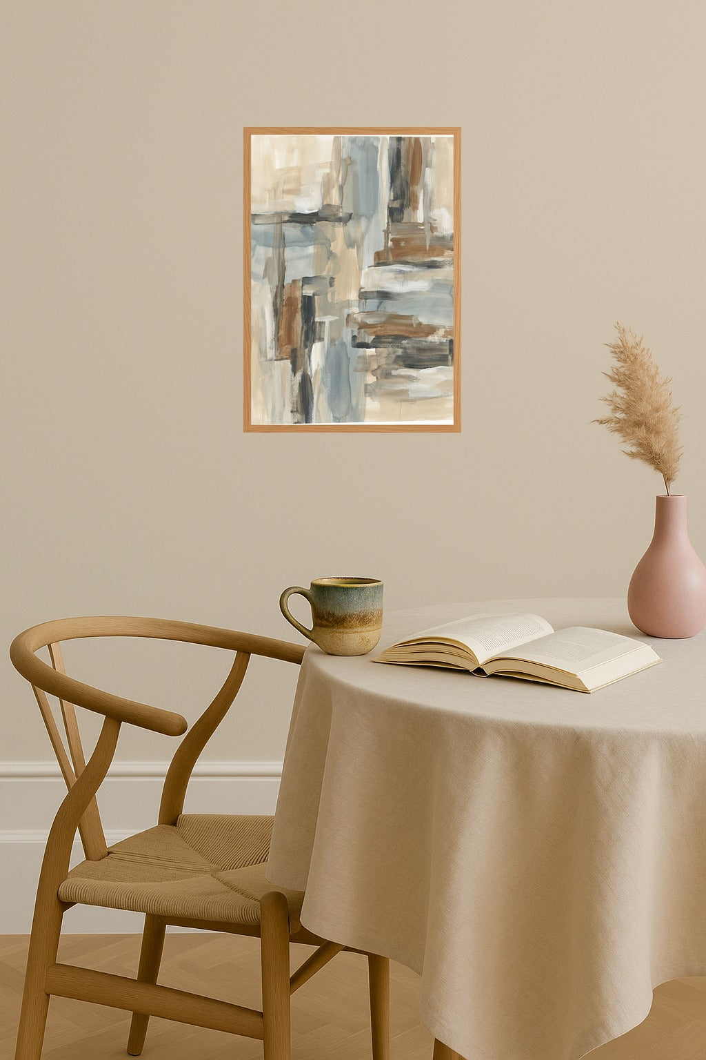 Poster mockup - Single poster in Nordic interior