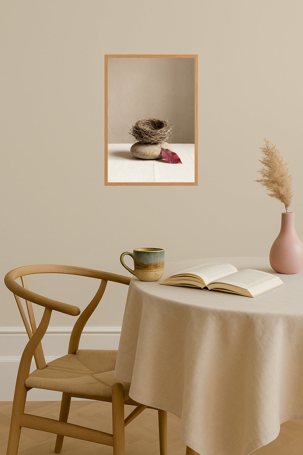 Poster mockup - Single poster in Nordic interior