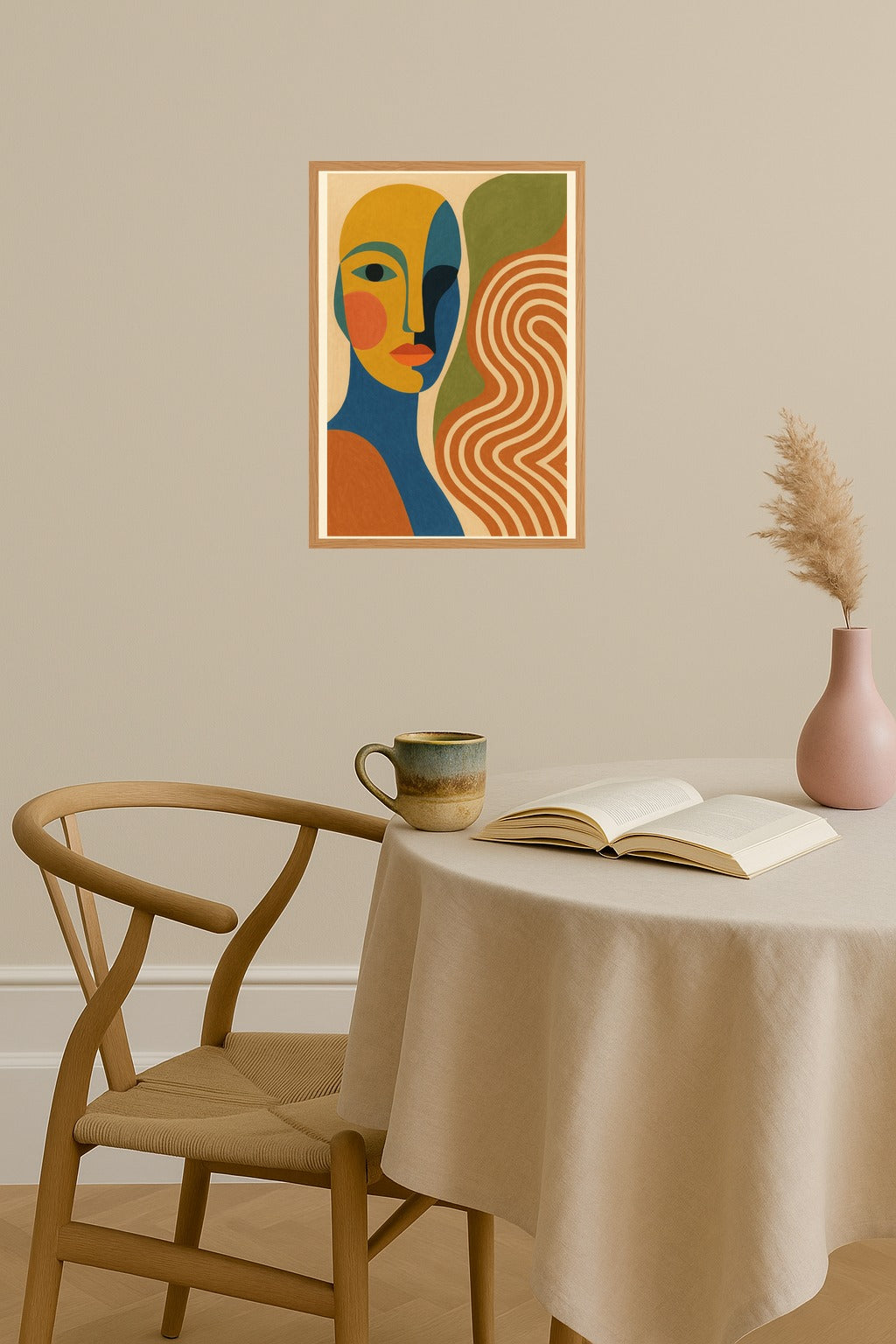 Poster mockup - Single poster in Nordic interior