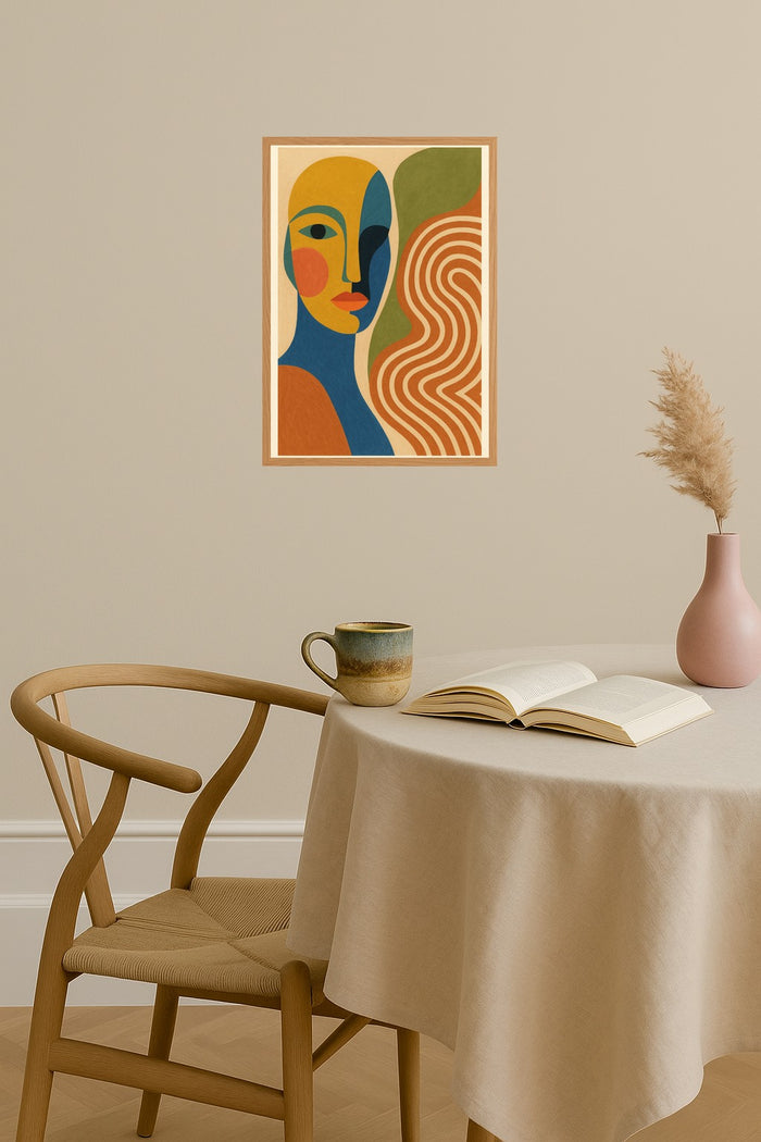 Poster mockup - Single poster in Nordic interior