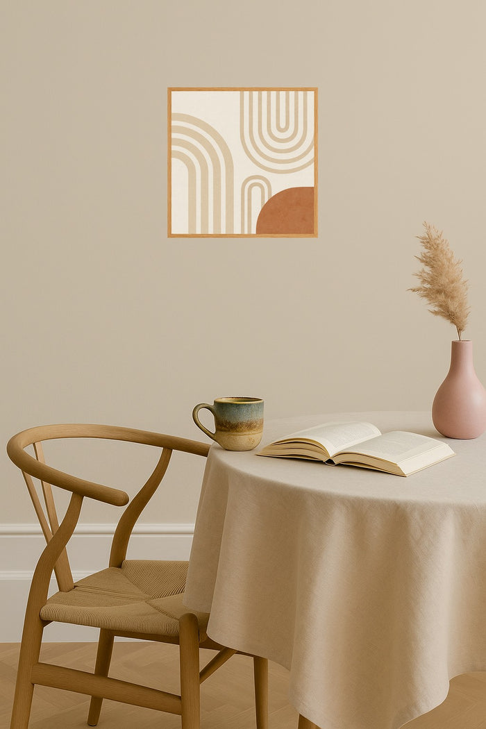 Poster mockup - Single poster in Nordic interior