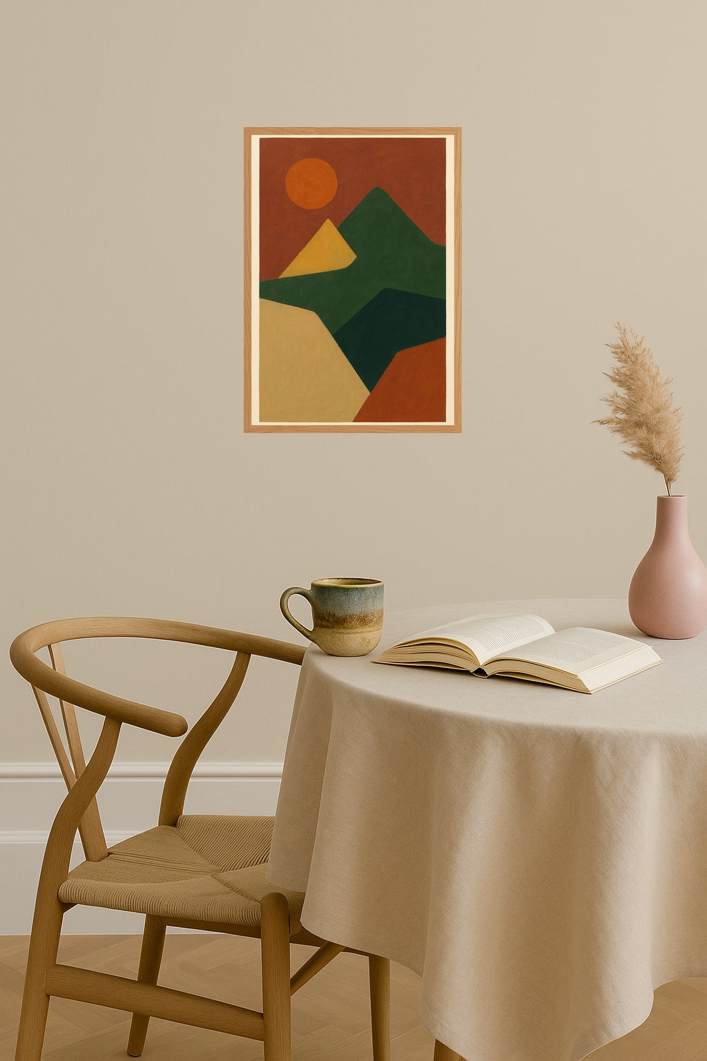 Poster mockup - Single poster in Nordic interior