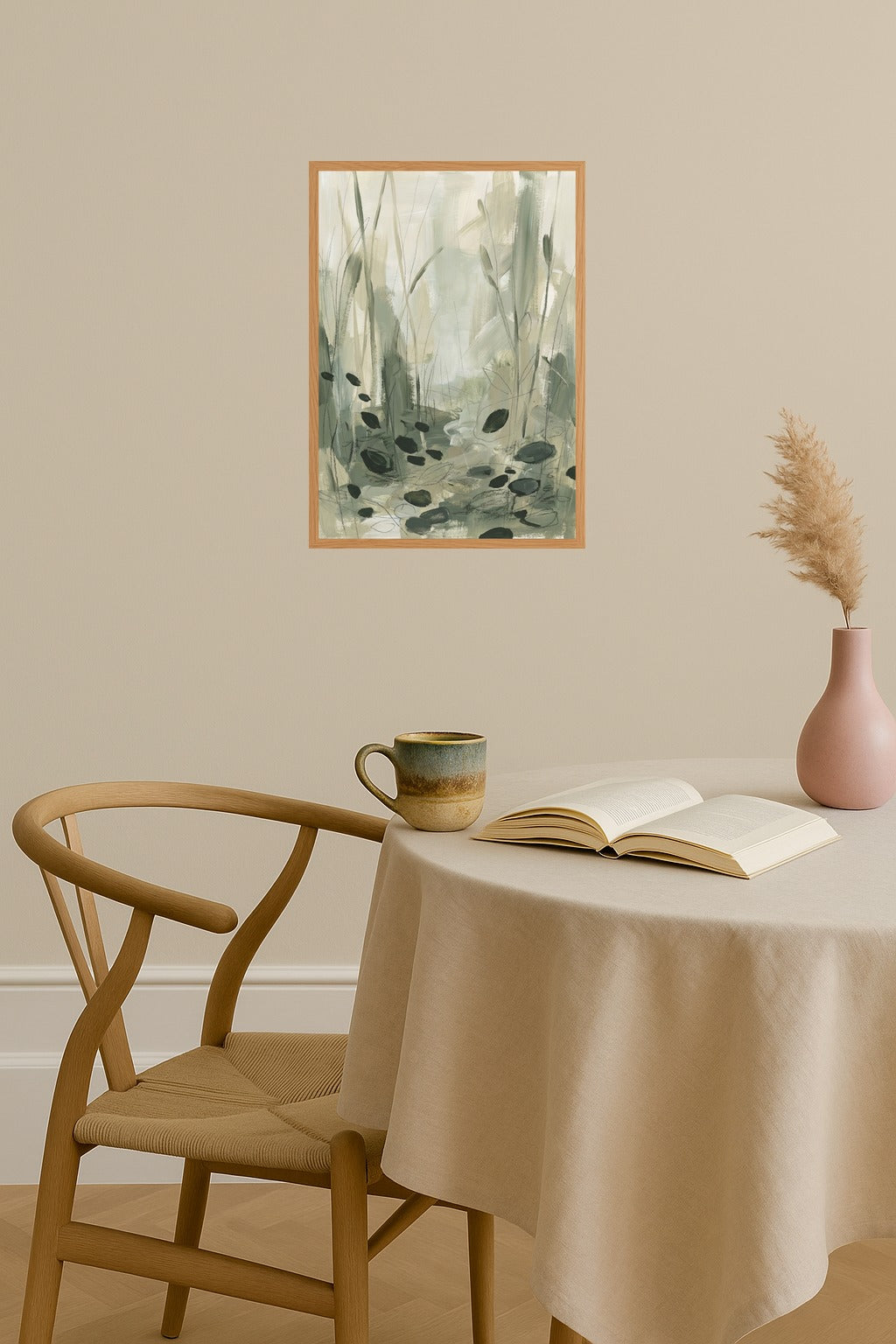 Poster mockup - Single poster in Nordic interior