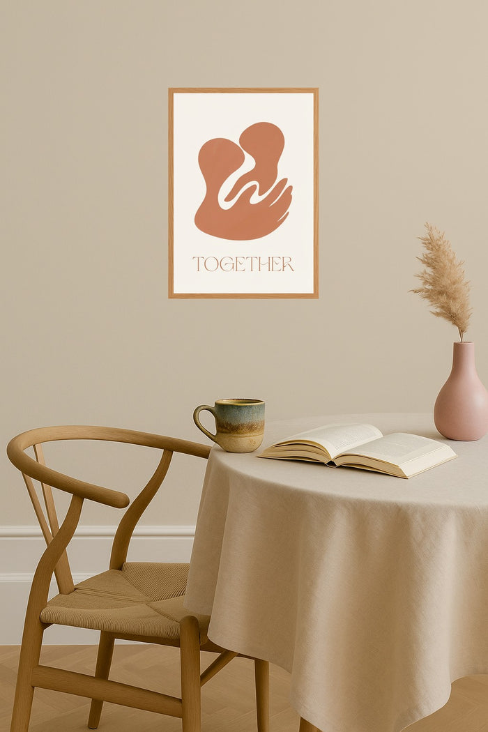 Poster mockup - Single poster in Nordic interior