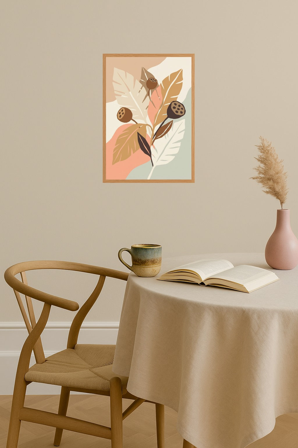 Poster mockup - Single poster in Nordic interior
